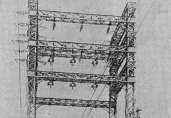 1936年 川崎大師駅付近 鉄道送電線